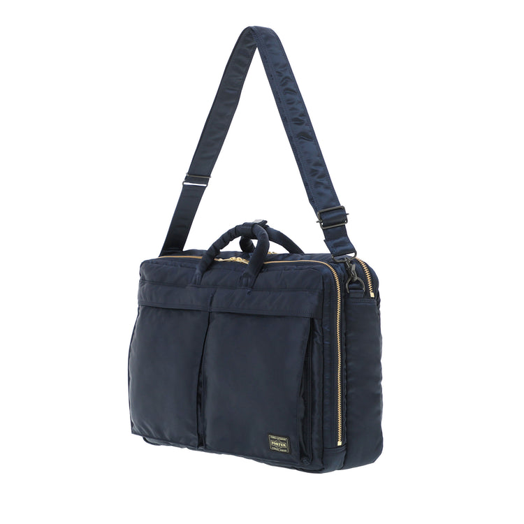 PORTER / TANKER  3WAY DOCUMENT BAG W zip / 622-26107 / アイアンブルー