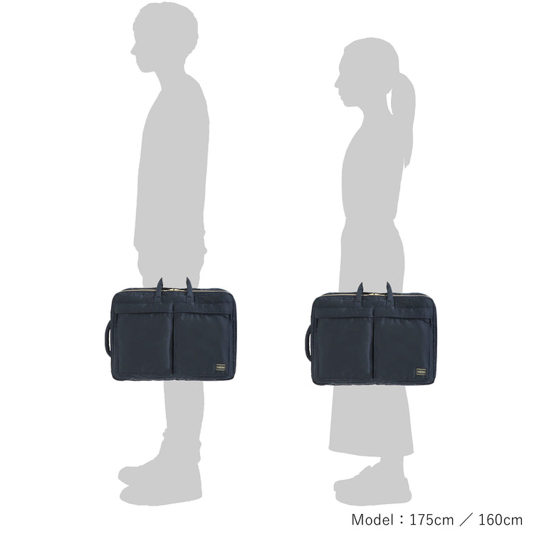 PORTER / TANKER  3WAY DOCUMENT BAG W zip / 622-26107 / アイアンブルー