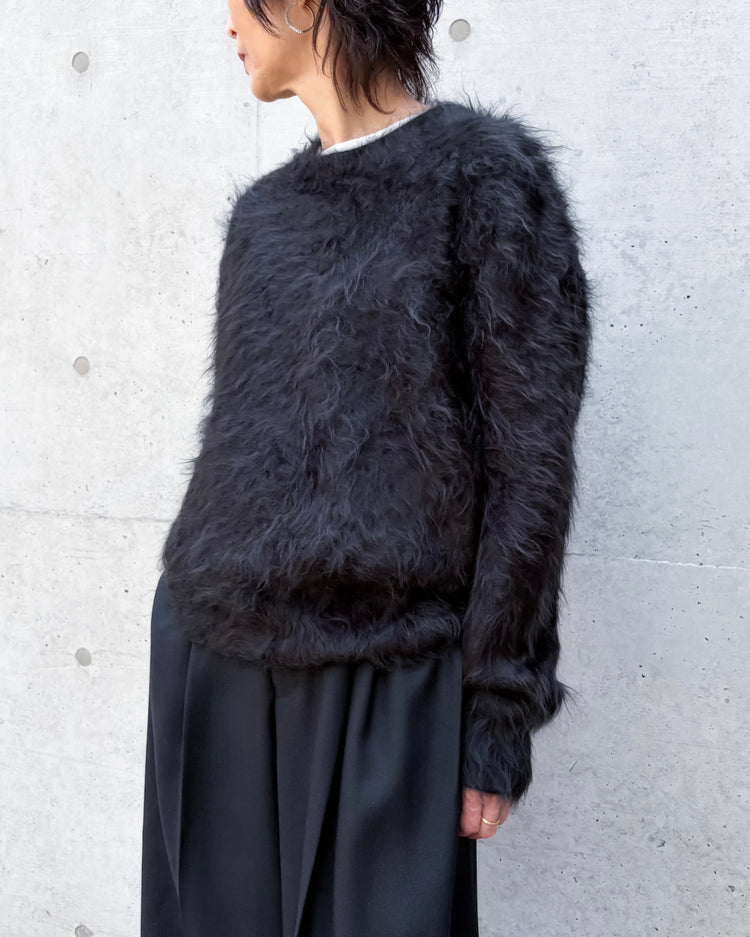 BLAMINK /  7G カシミアファーニット / BLACK / 7913-2-000006