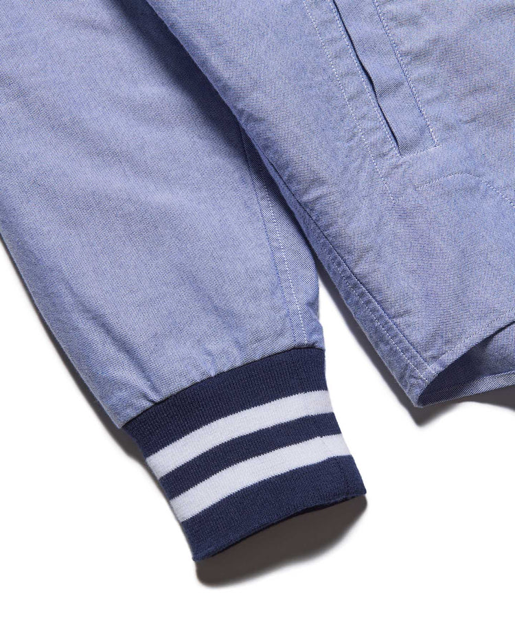 SOPHNET. / RIBBED REGULAR COLLAR SHIRT / NAVY / SPNT-260003