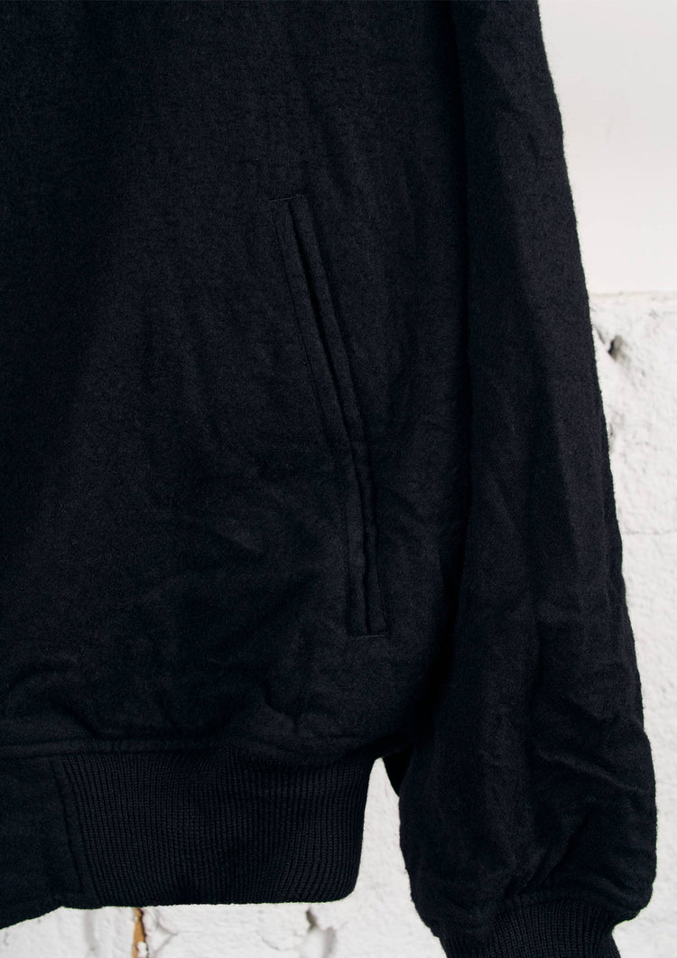 Y's × MASSES_SHRINK BLOUSON / BLACK