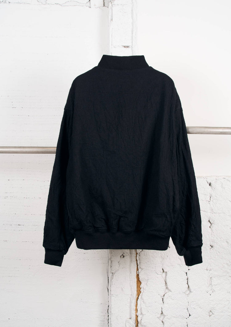 Y's × MASSES_SHRINK BLOUSON / BLACK