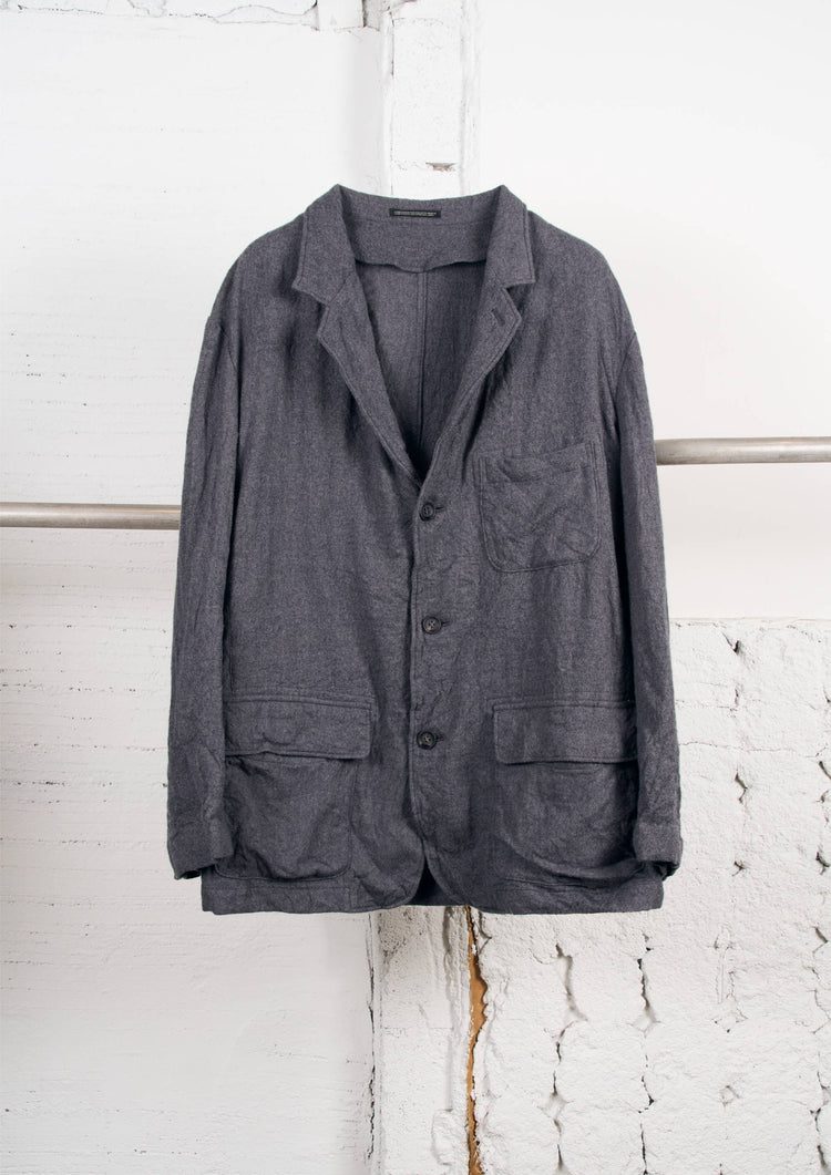 Y's × MASSES_SHRINK 4 BUTTONS JACKET / GRAY