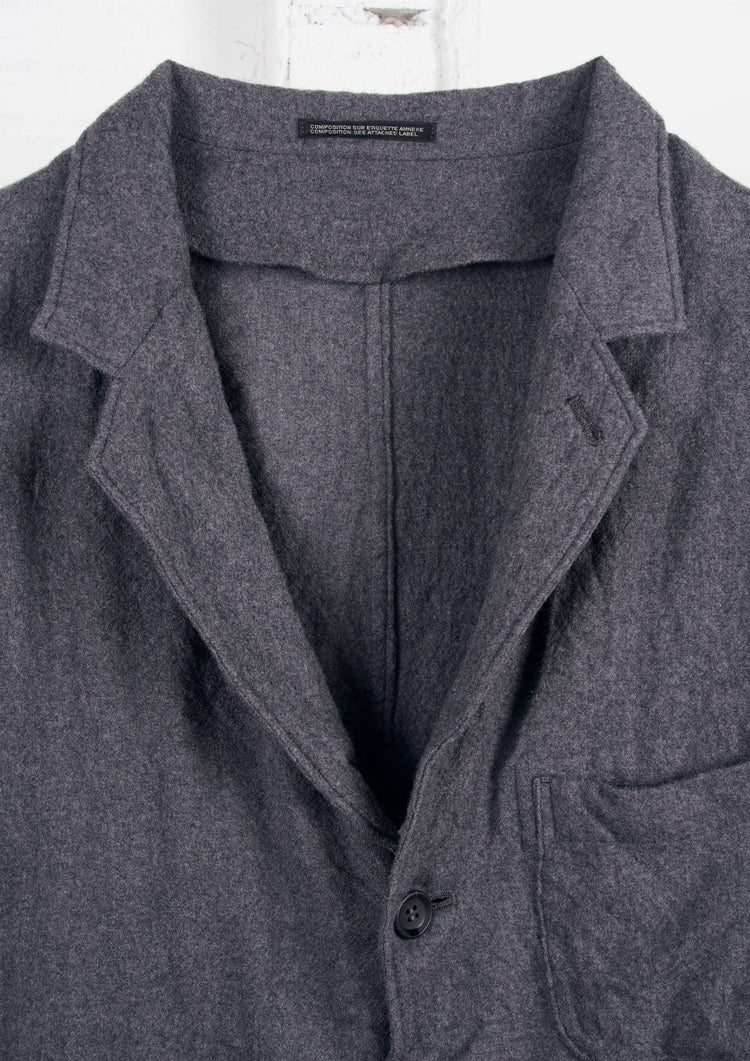 Y's × MASSES_SHRINK 4 BUTTONS JACKET / GRAY