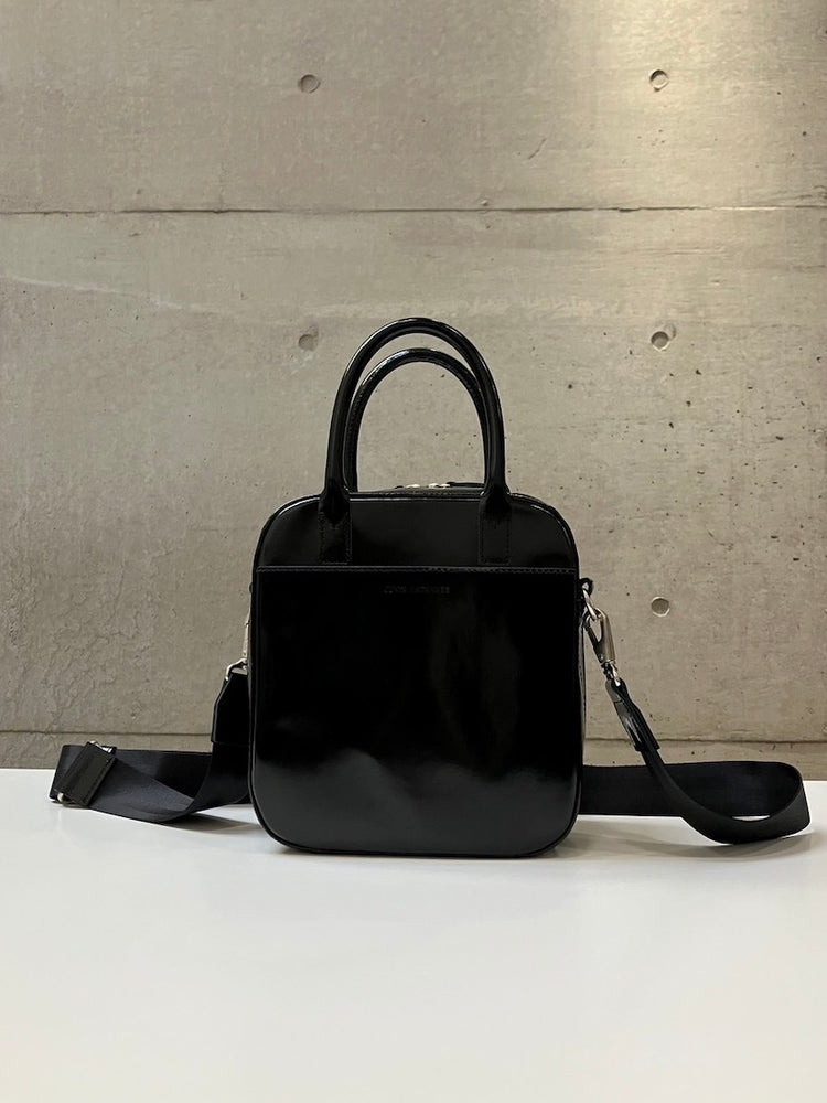 JUNYA WATANABE / ステアガラス×クロコ型押し ショルダー付き2wayバッグ  / BLACK / JP-K204-051